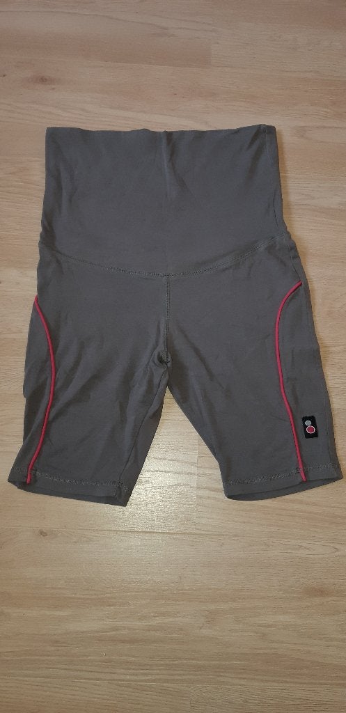 Grijze zwangerschaps sportbroek maat L, Maat 42/44 (L), Ophalen of Verzenden, Grijs, Gedragen