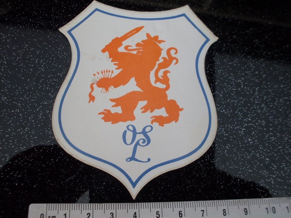 sticker OSL logo embleem oud-strijders legioen ned leeuw nl, Verzenden, Zo goed als nieuw, Bedrijf of Vereniging
