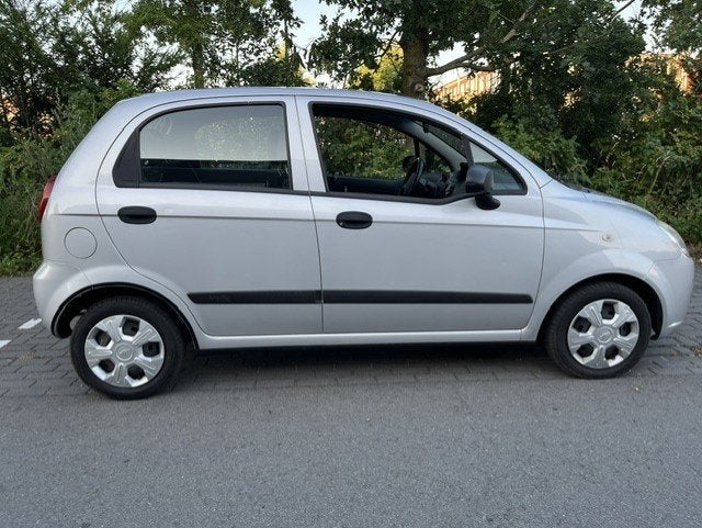 Chevrolet Matiz 0.8 2009 Grijs nieuwe apk topconditie, Auto's, Voorwielaandrijving, Dealer onderhouden, Stof, Zwart