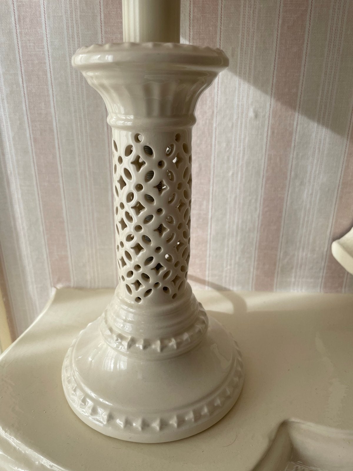 Royal Creamware Schemerlampen - Perfecte Staat (4 stuks), Ophalen of Verzenden