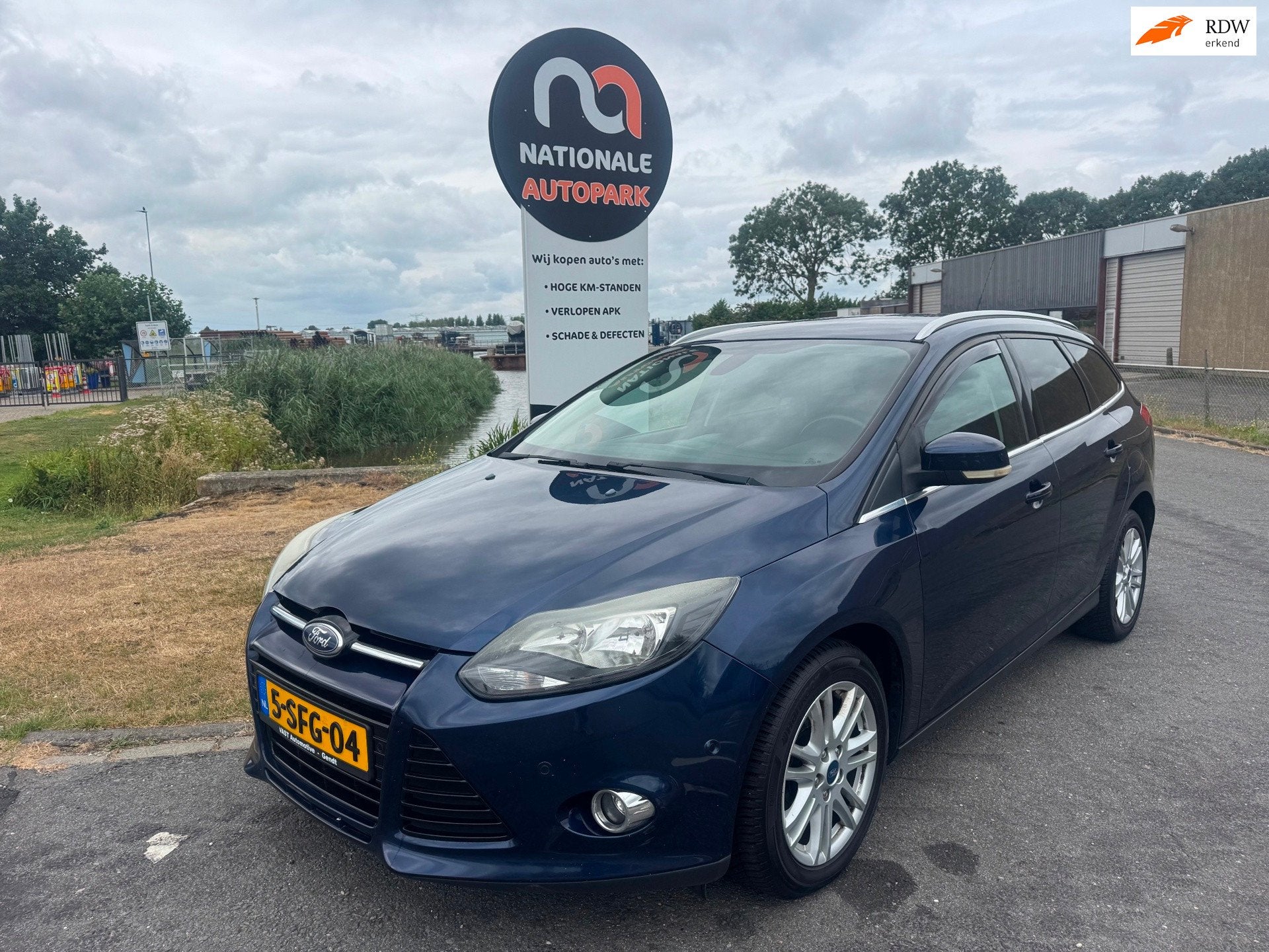Ford Focus 2012 * 2.0 TDCI Titanium * Automaat * Euro 5, Auto's, Ford, Euro 5, Gebruikt, 4 cilinders, Blauw