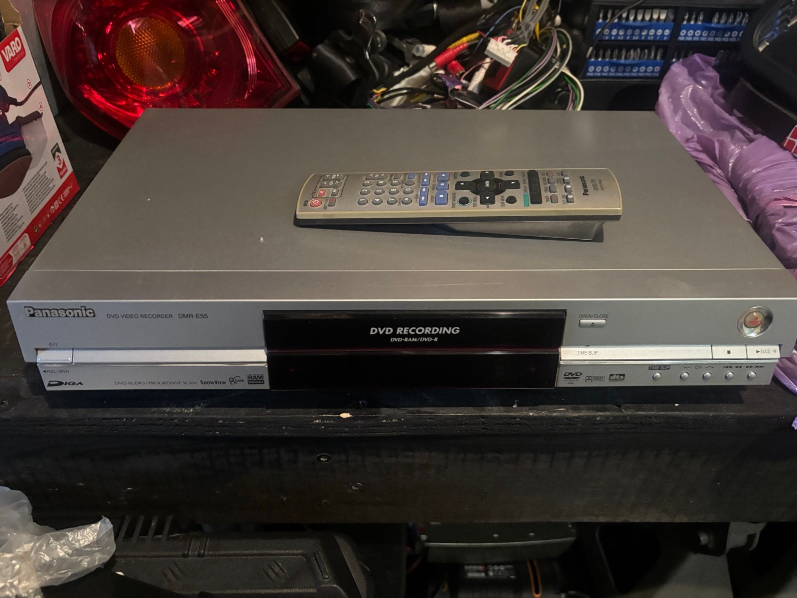 Panasonic DVD Recorder DMR-ES35 met afstandsbediening, Ophalen of Verzenden, Gebruikt, Dvd-recorder, Panasonic