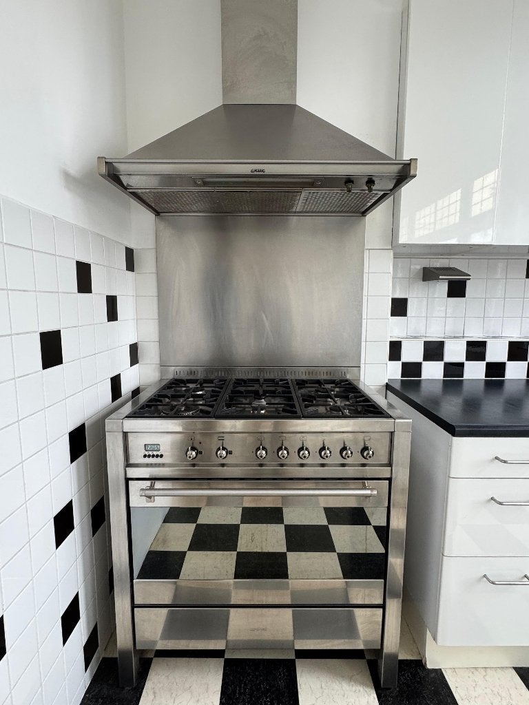 SMEG C9GMXA fornuis – 90 cm – 6-pits gas – elektrische oven, Ophalen, Gebruikt, 60 cm of meer, Gas