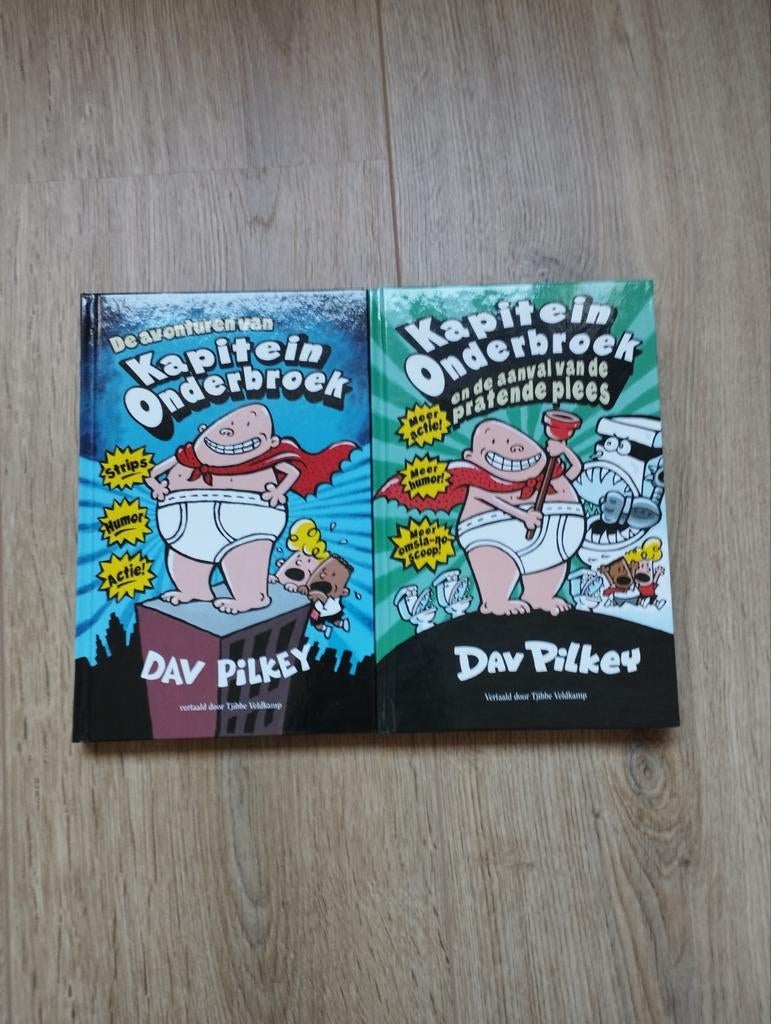 Kapitein Onderbroek boeken - Dav Pilkey (2 stuks), Ophalen of Verzenden, Zo goed als nieuw, Dav Pilkey, Fictie