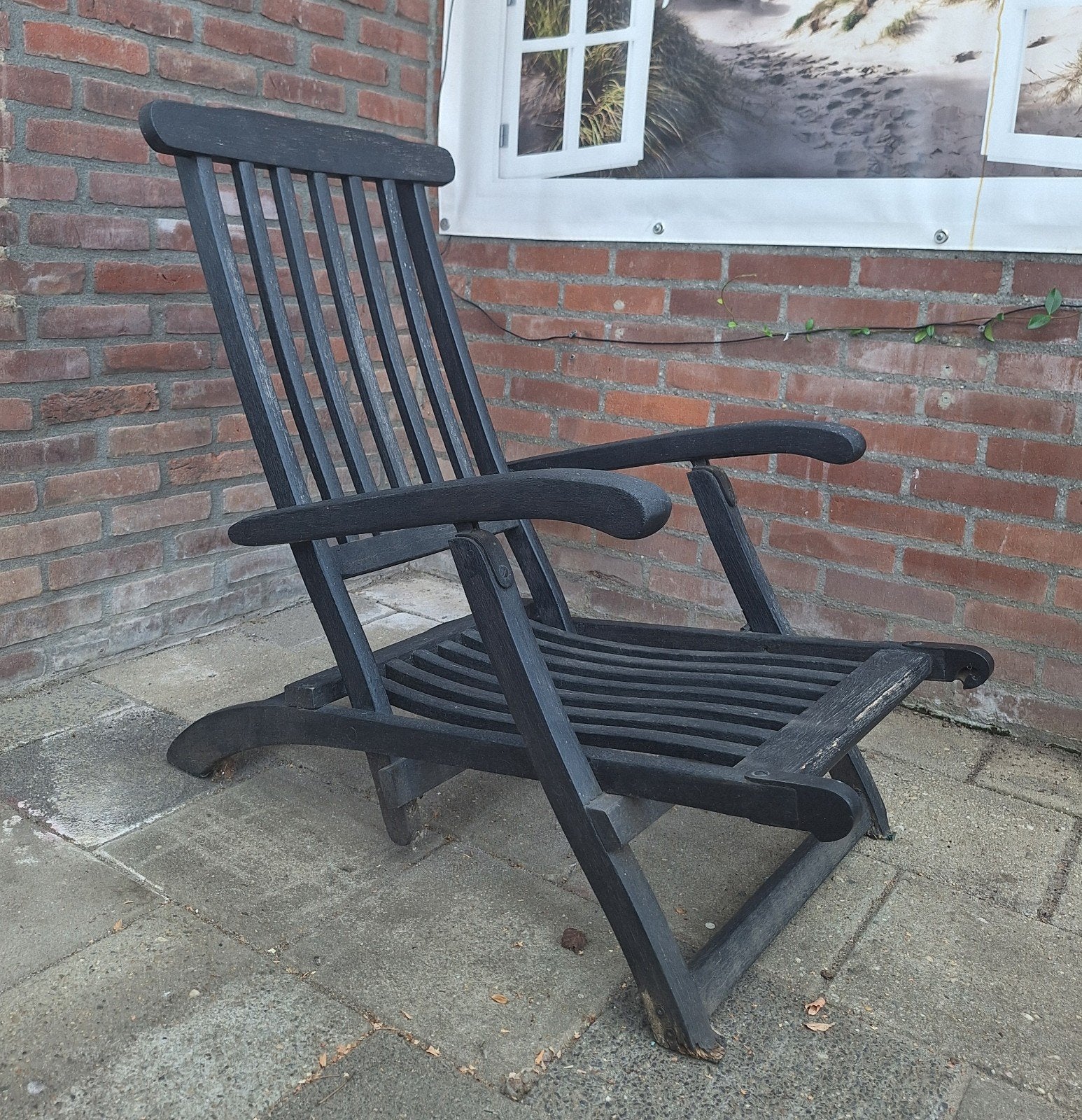 Strandstoel, Ophalen, Gebruikt, Hout
