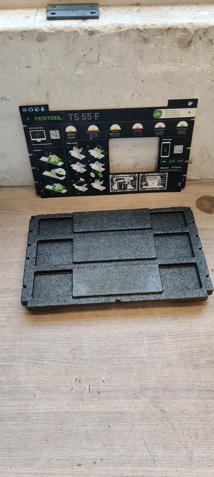 inlay Festool domino systainer en invalzaag kaart, Ophalen of Verzenden, 1200 watt of meer, Invalzaag, 30 tot 70 mm