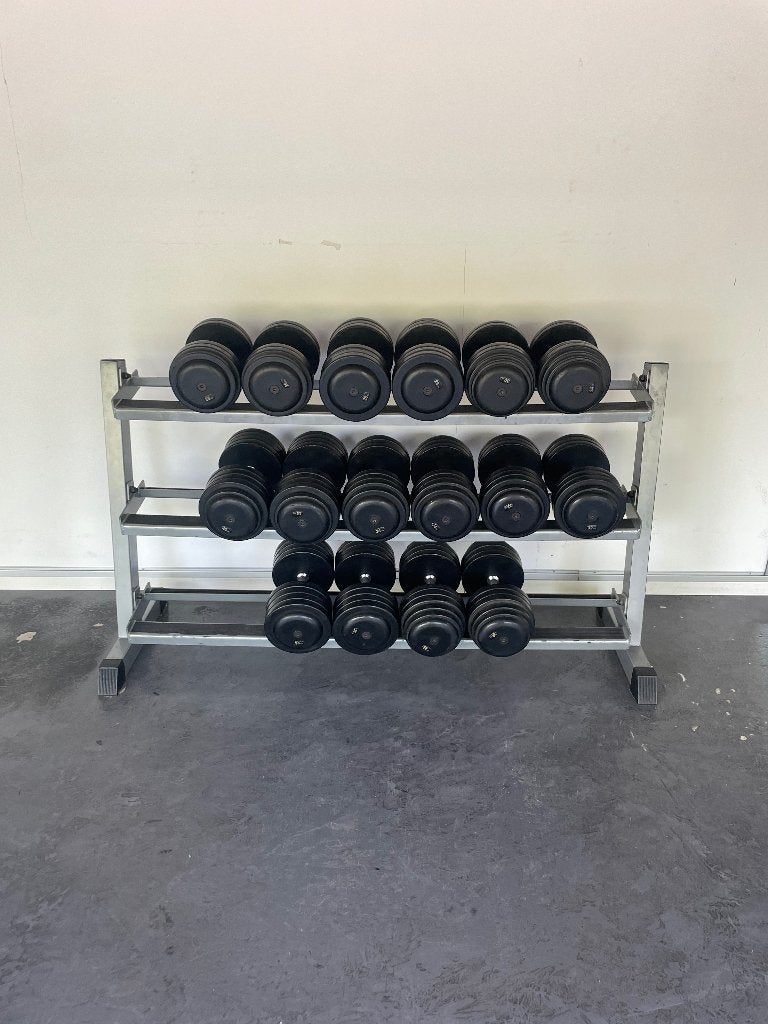 Dumbell set + Rek ( nu in prijs verlaagd!), Ophalen, Gebruikt, Dumbbell