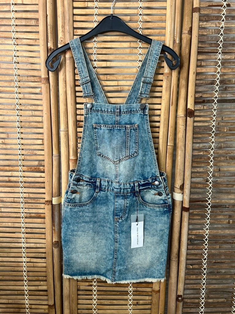 JDY Cleo denim salopette jurk lichtblauw XS 34 nieuw, Blauw, Nieuw, Ophalen of Verzenden, Maat 34 (XS) of kleiner