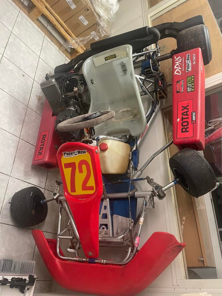 Rotax Max Senior rijklaar pitkar + Alfano €1.000/€1.300, Ophalen of Verzenden, Gebruikt, Kart