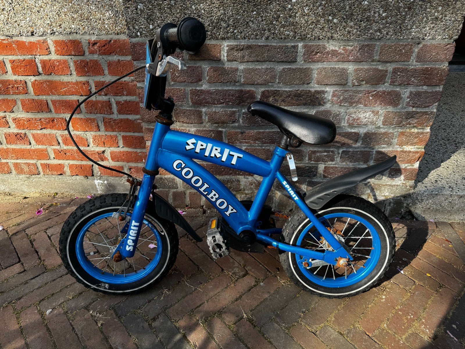 Kinderfiets Spirit Coolboy - Ideaal voor 3-jarigen, Ophalen, Gebruikt, Terugtraprem, Minder dan 16 inch