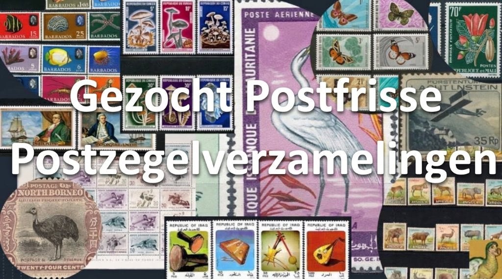Gezocht Postzegelverzamelingen Albums Boeken, Ophalen of Verzenden, Nederland en Buitenland