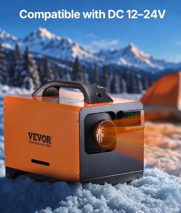 Vevor Diesel Kachel 5 kW - Compact en Krachtig, Ophalen of Verzenden, Gebruikt, 800 watt of meer, Kachel