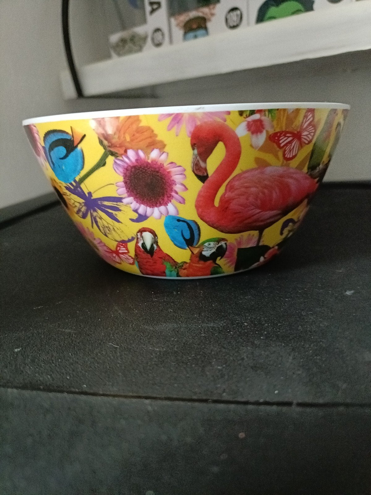 Schaaltje met vrolijke print - in goede staat, Ophalen of Verzenden