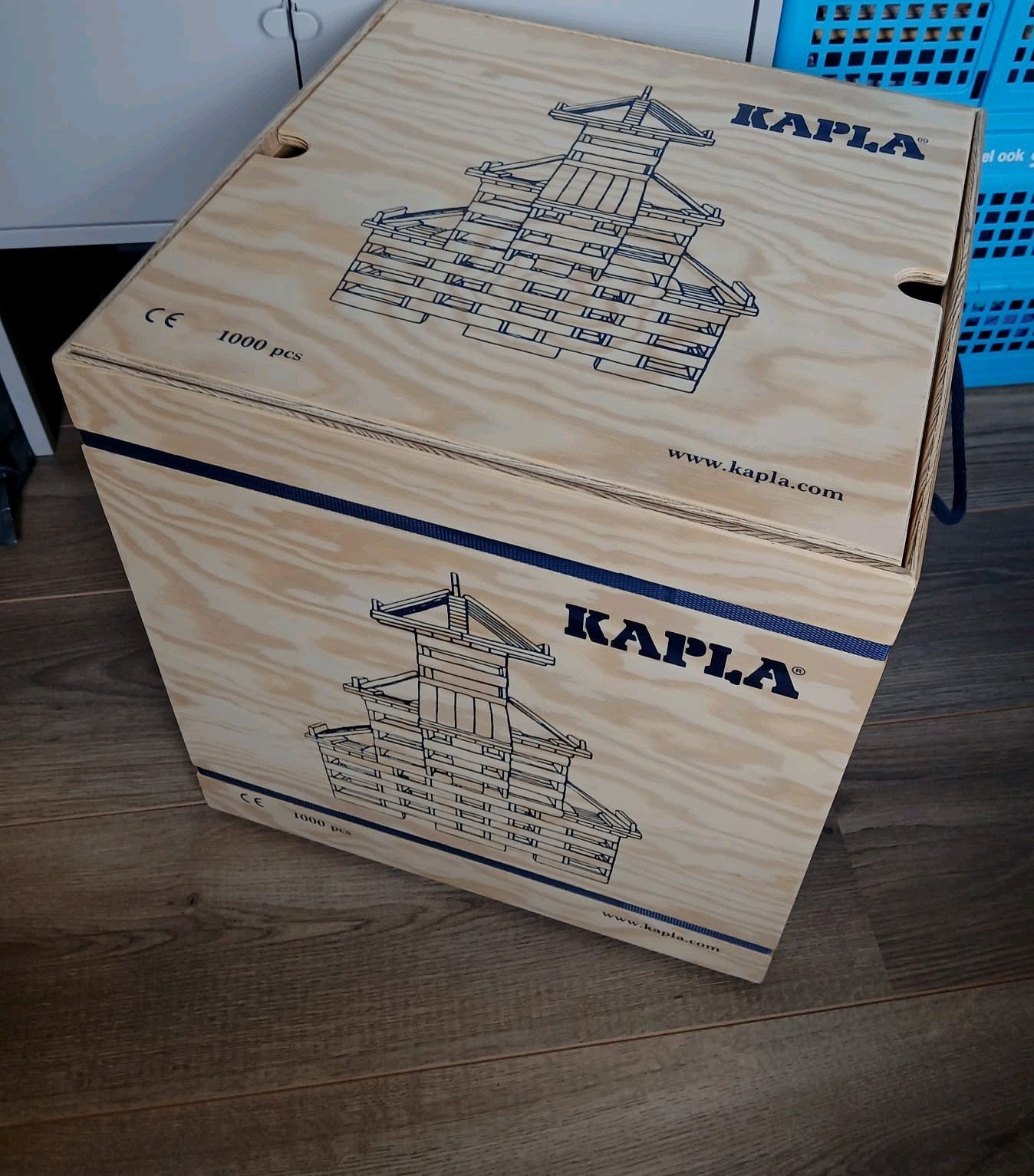 Houten Kapla bak op wielen zgan! Lege bak speelgoed, Ophalen, Zo goed als nieuw, Overige typen