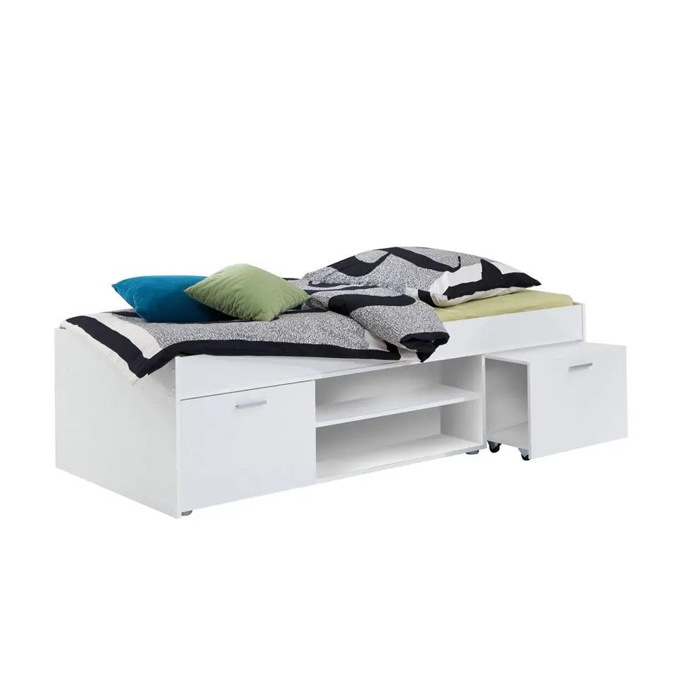 Eenpersoonsbed Leen Bakker Wilton  90x200 met Nachtkast, Ophalen