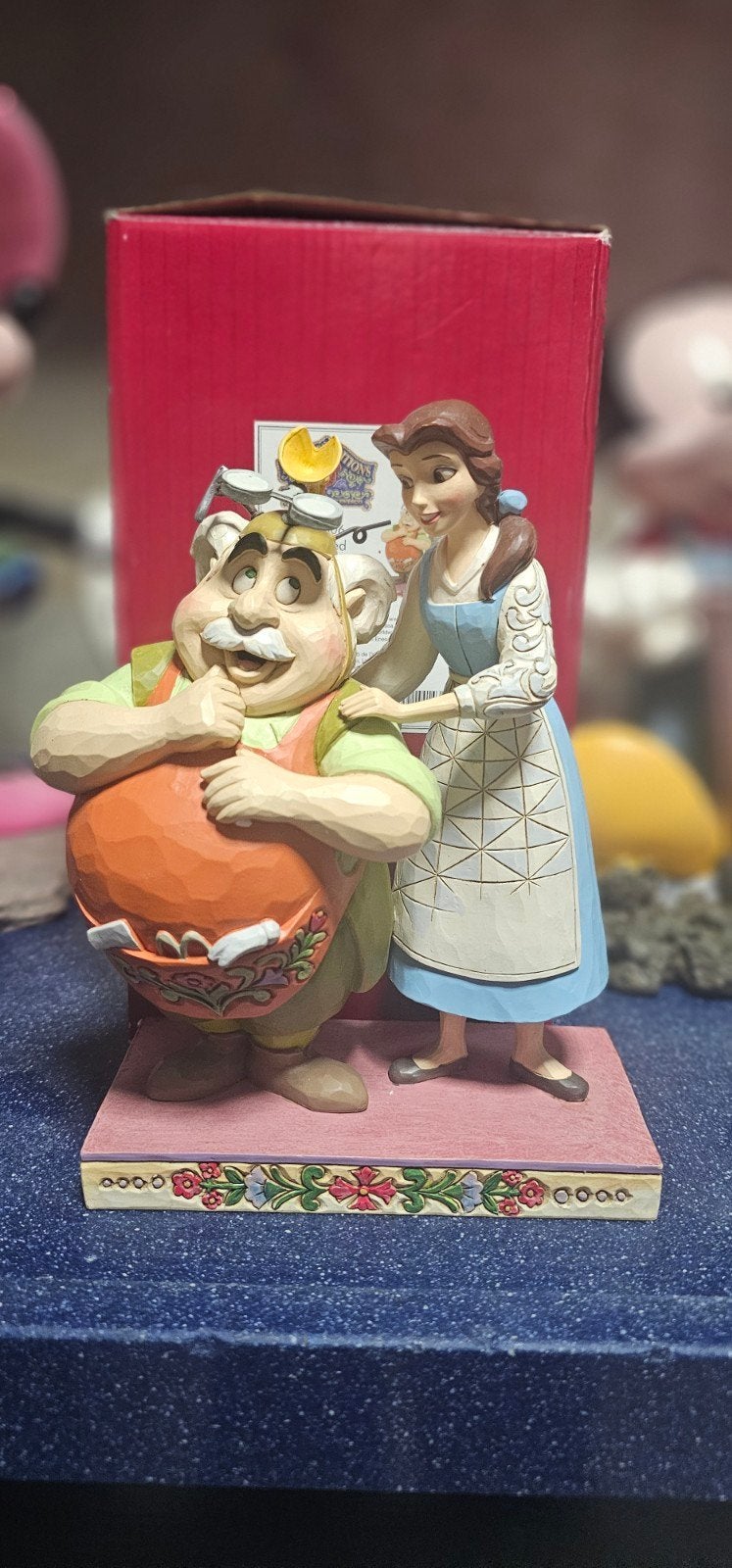 Disney Belle en Maurice beeldje - Jim Shore, Ophalen of Verzenden, Zo goed als nieuw, Beeldje of Figuurtje