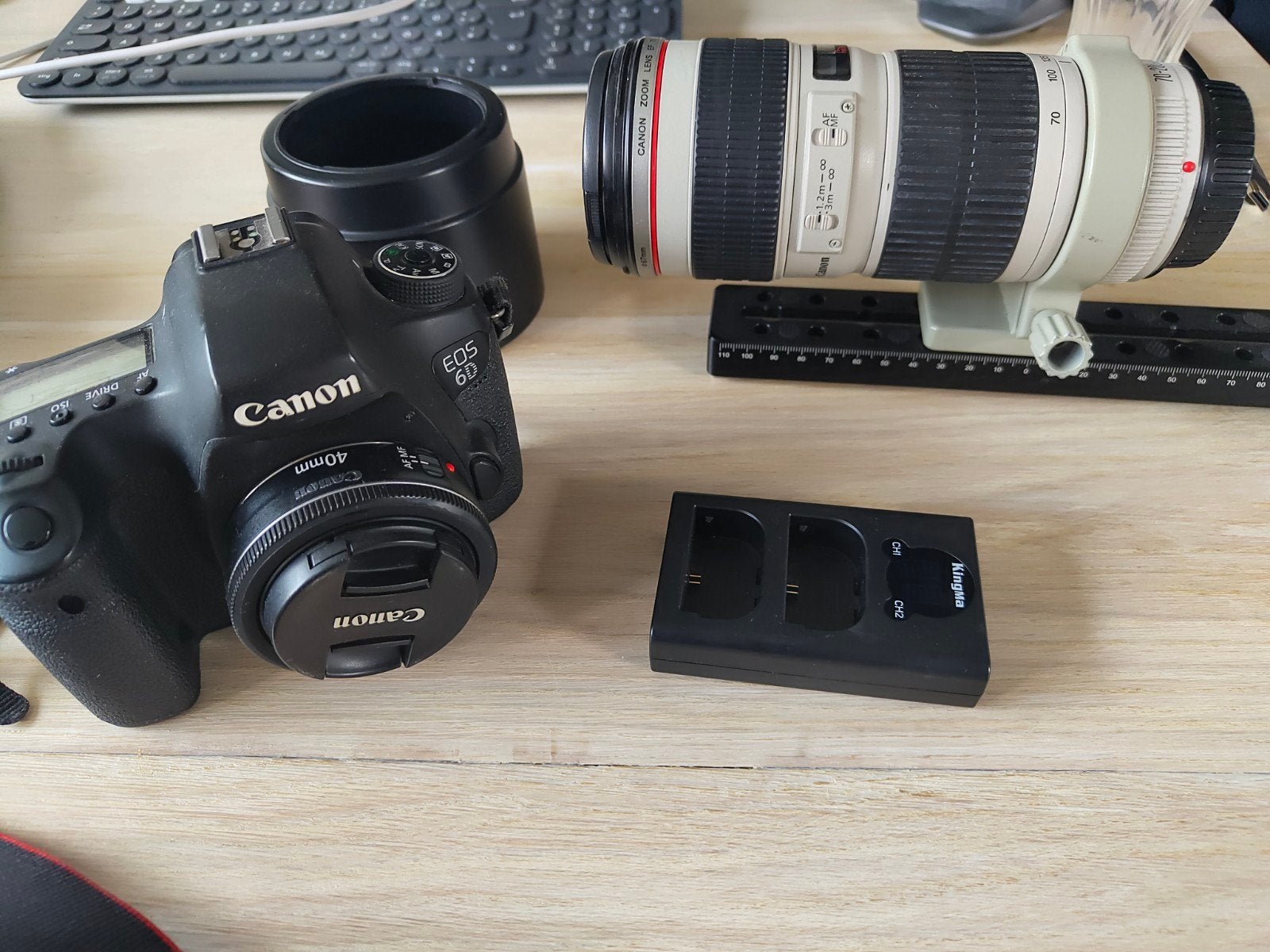 Canon EOS 6D met 2 lenzen en accessoires, Ophalen, Gebruikt, GPS, Spiegelreflex