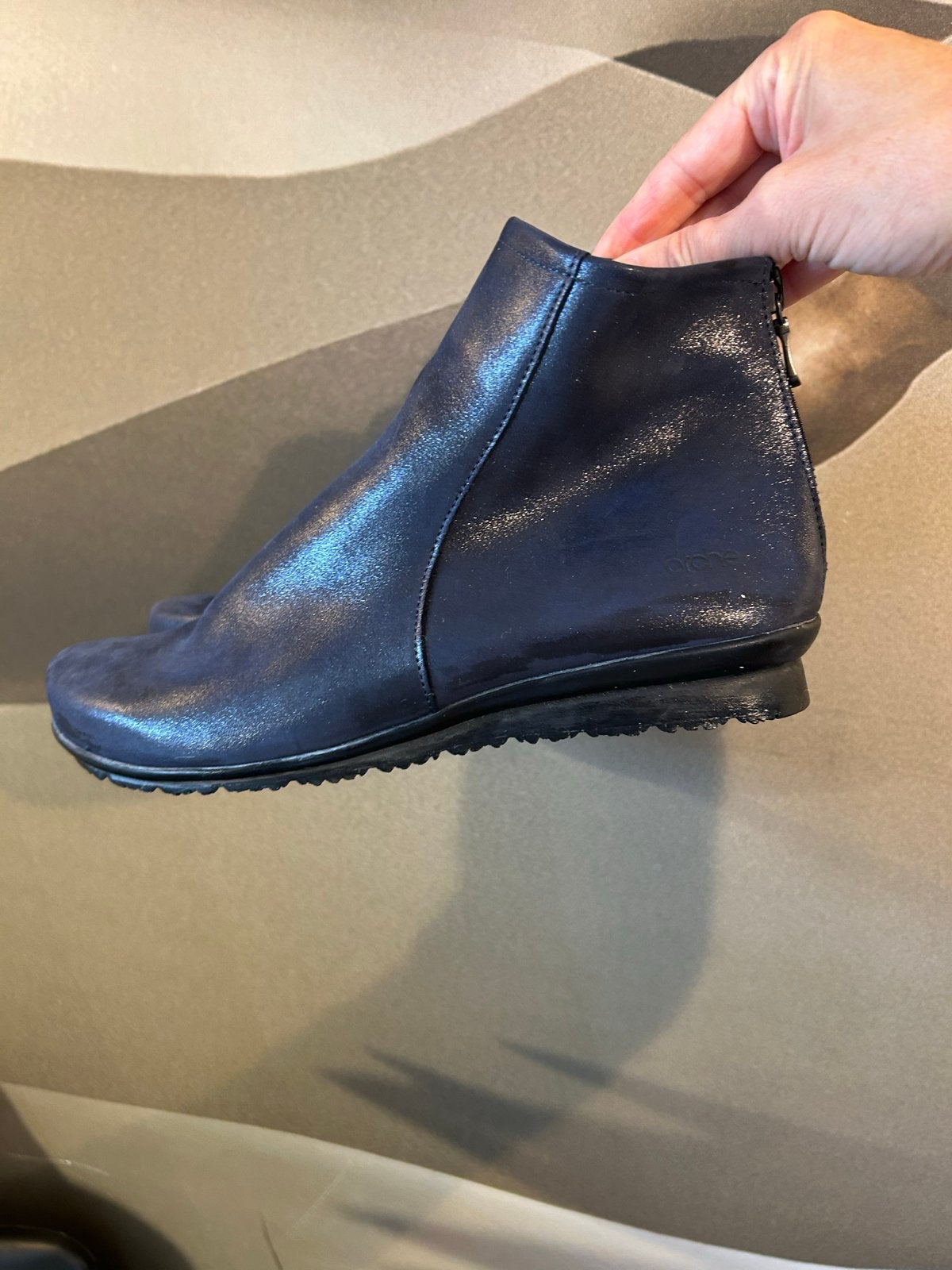 Arche leren enkellaarsjes mt 38, Blauw, Lage of Enkellaarzen, Ophalen of Verzenden, Arche