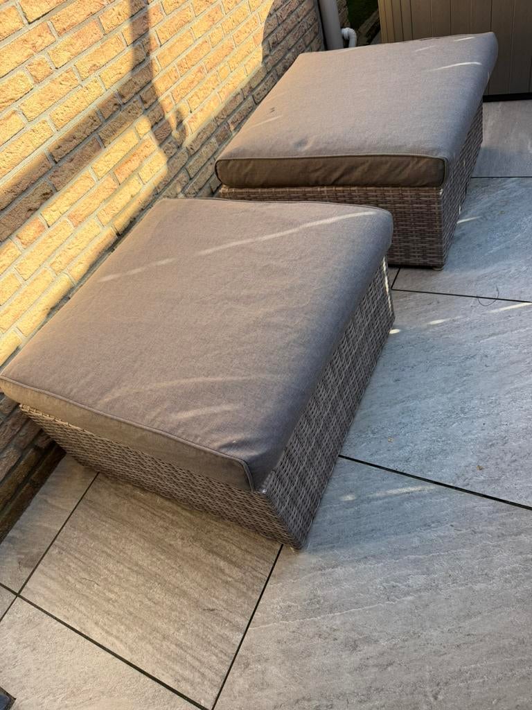2 le sud ancona hockers met kussens, Tuin en Terras, Ophalen of Verzenden, Zo goed als nieuw