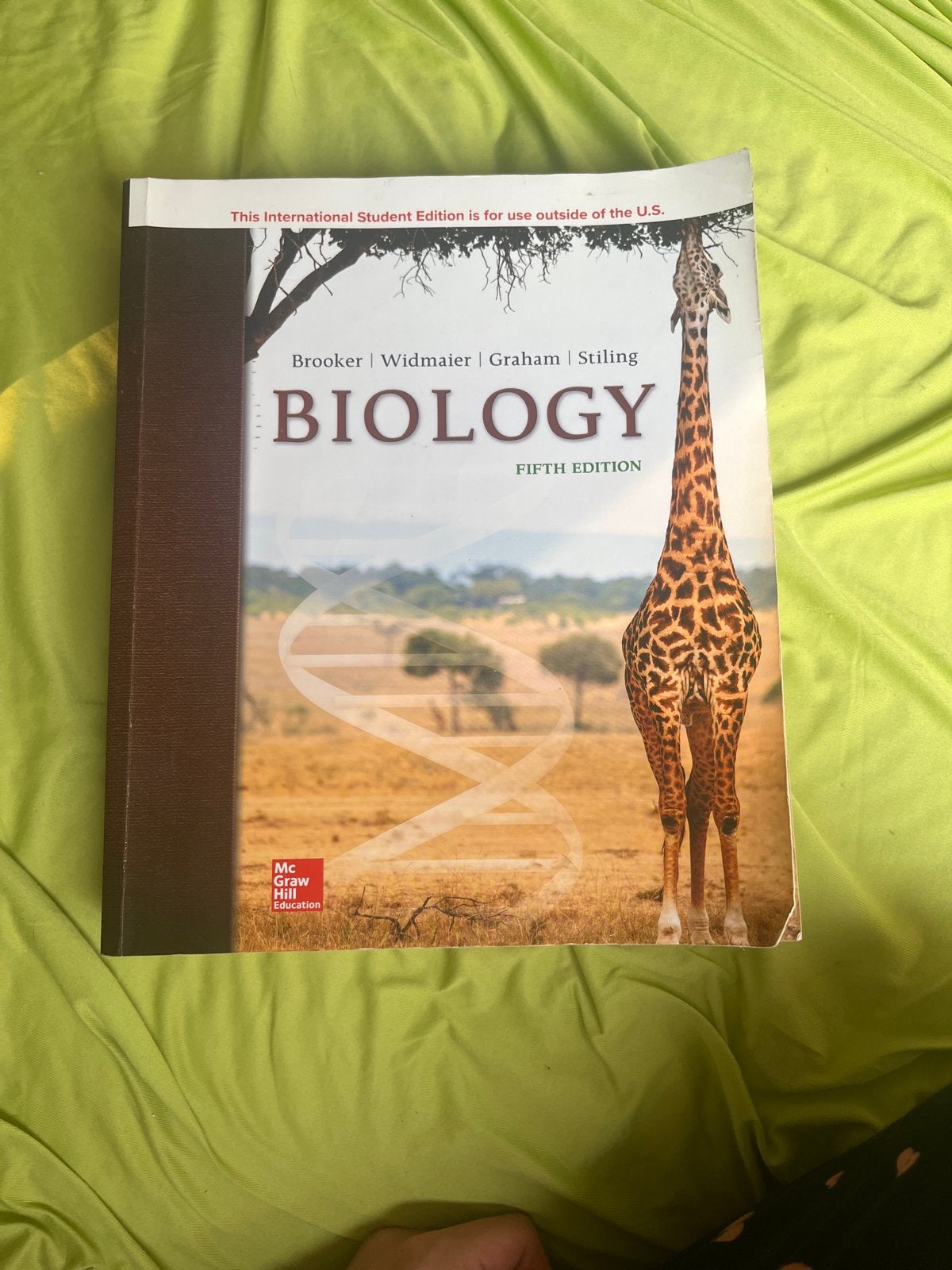 Biology - Fifth Edition - Brooker Widmaier Graham Stiling, Boeken, Ophalen of Verzenden, Beta, Zo goed als nieuw, HBO
