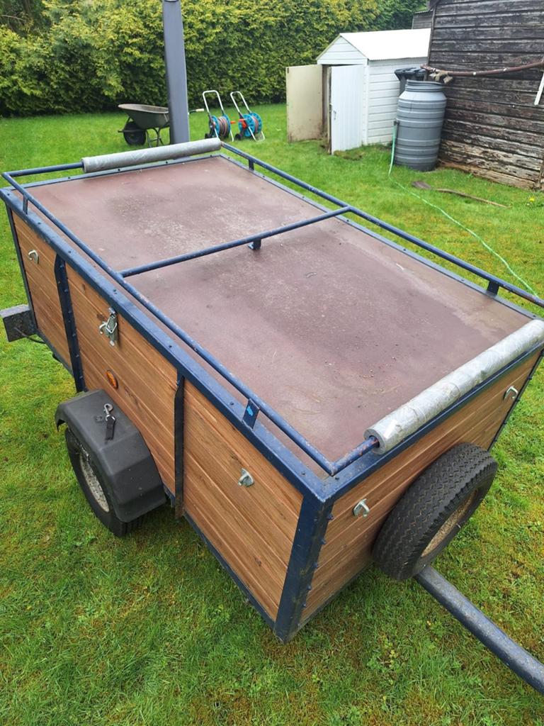Aanhangwagen., Ophalen, Gebruikt