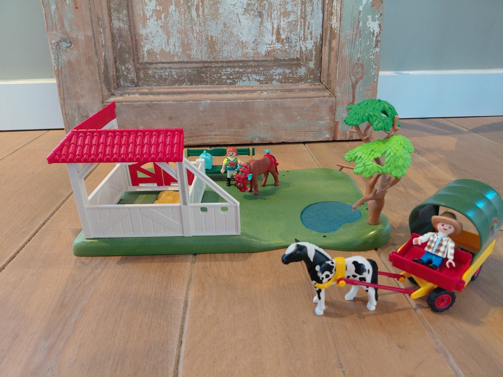 Playmobil Kleine Manege met Paarden en Koets, Ophalen, Gebruikt, Gebouw, Complete set