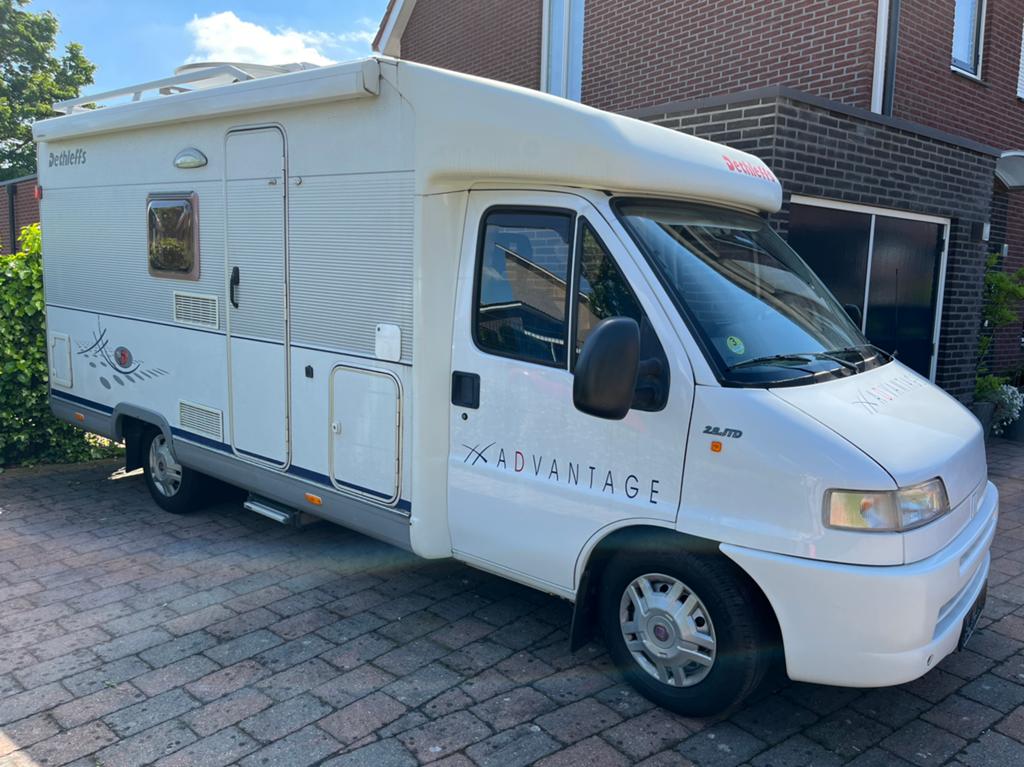 Dethleffs Advantage T5841 09-2004 met Ducato 2.8 JTD 6 pers., Caravans en Kamperen, Campers, Particulier, tot en met 4, Half-integraal