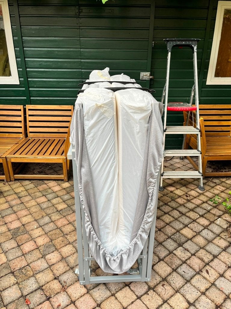GRATIS eenpersoons opklapbed, Ophalen, Gebruikt, 90 cm, Eenpersoons
