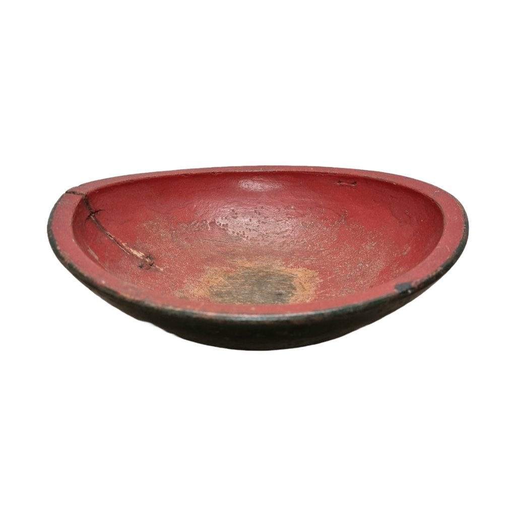 Antiek Japans houten Urushi deegkom, van rond 1900, Ophalen of Verzenden