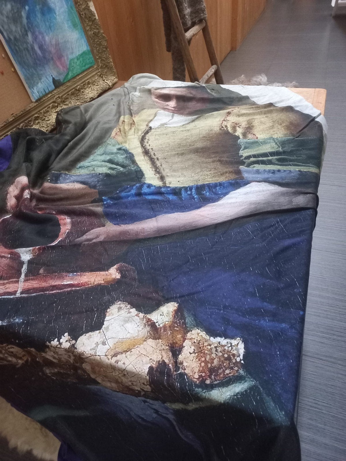 1 persoons dekbed overtrek Melkmeisje van Vermeer (nieuw), Ophalen, Nieuw, Eenpersoons, Dekbedovertrek