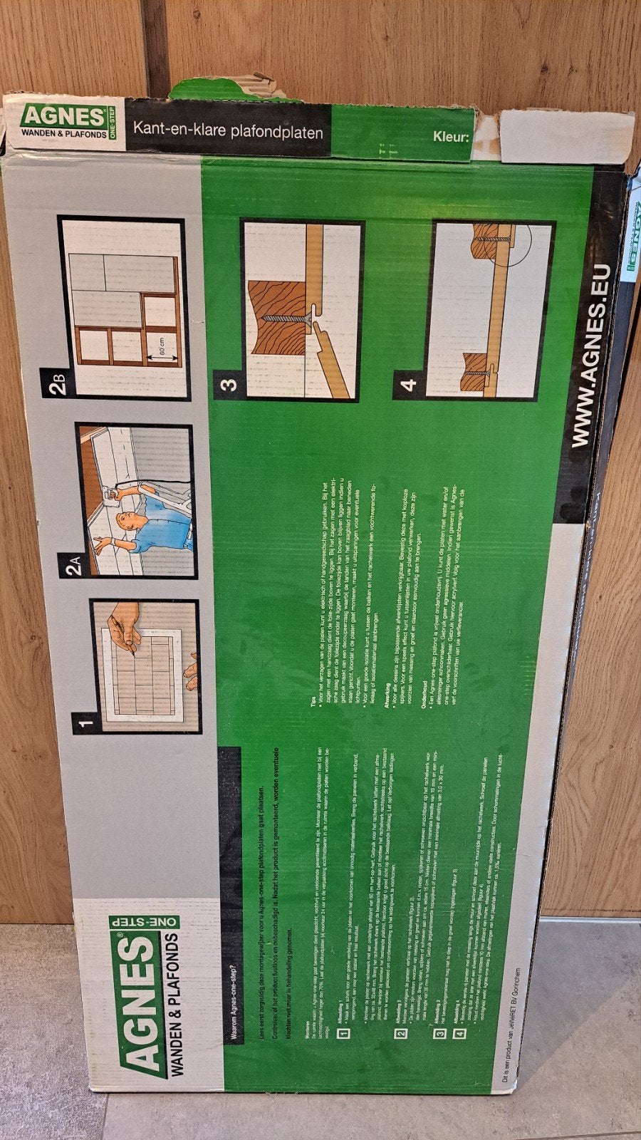 3 stuks Agnes Kant-en-klare plafondplaten fijn structuur, Doe-het-zelf en Verbouw, Platen en Panelen, Ophalen, Nieuw, Overige materialen