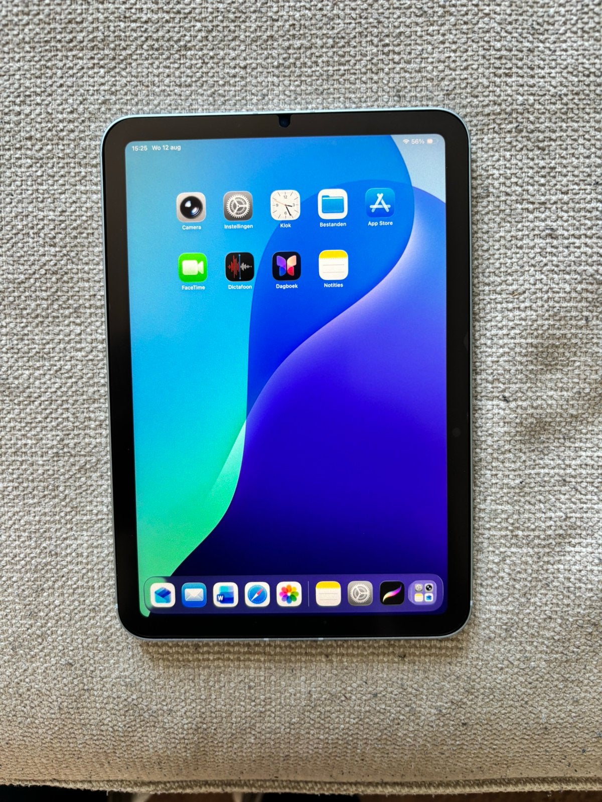Ipad mini 7 - 256GB - Blauw, 8 inch, Zo goed als nieuw, 256 GB, Verzenden