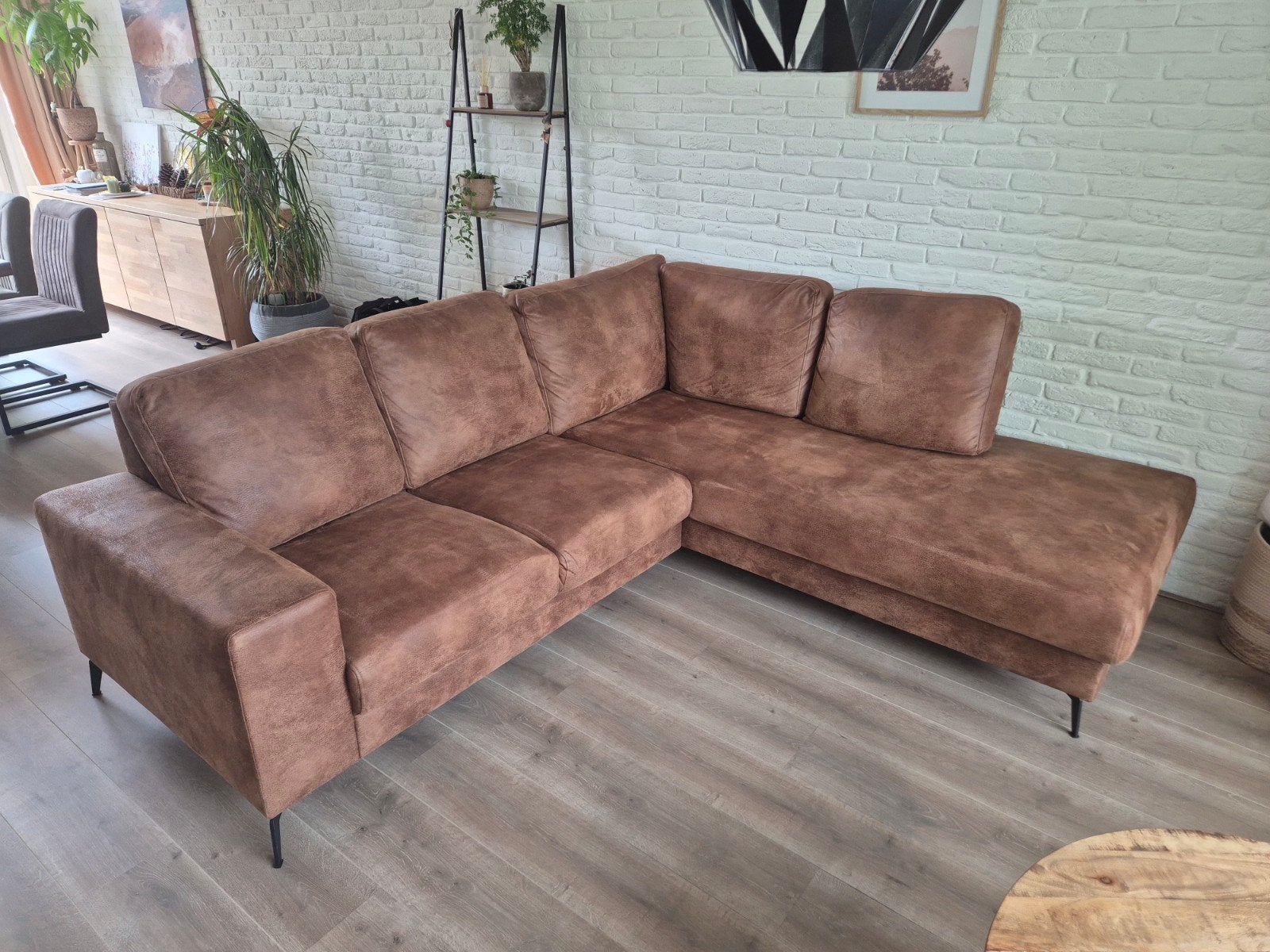 Luxe Pronto Wonen Paularo Hoekbank Texas Caramel 16, Huis en Inrichting, Banken | Bankstellen, Ophalen, Hoekbank, Zo goed als nieuw