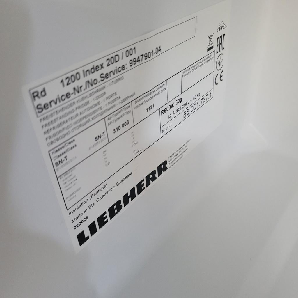 Liebherr Koelkast Rd 1200 Index 20D Zo goed als nieuw, 85 tot 120 cm, Zonder vriesvak, 100 tot 150 liter, Liebherr