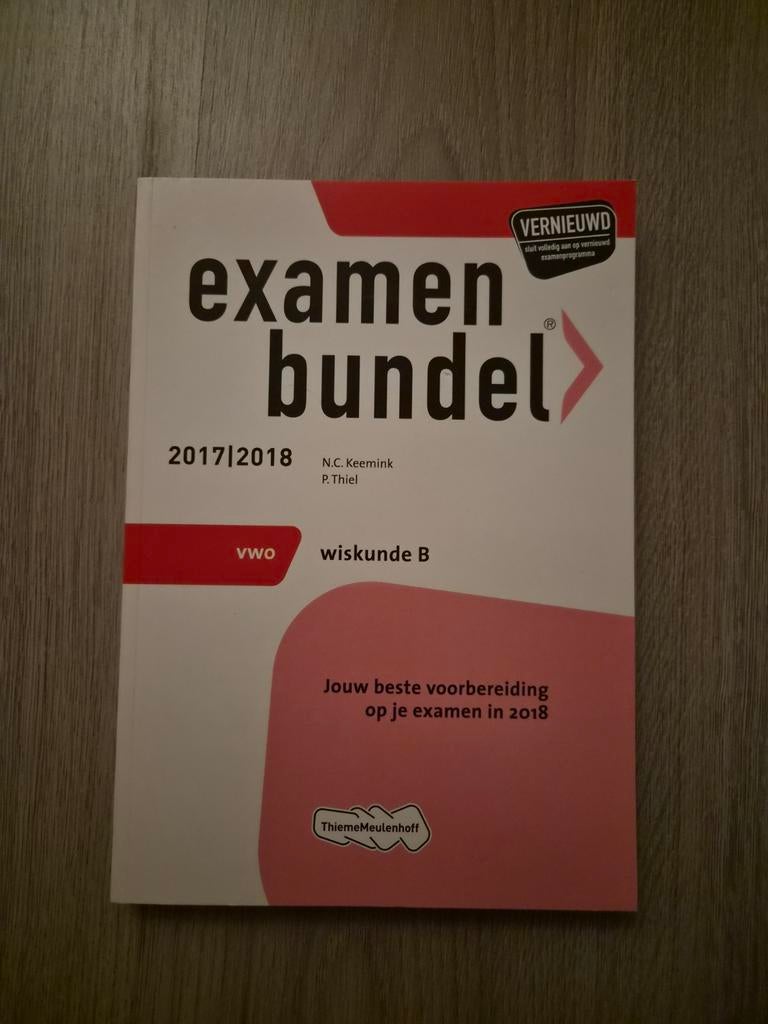 Examenbundel VWO Wiskunde B, Ophalen of Verzenden, Zo goed als nieuw, VWO