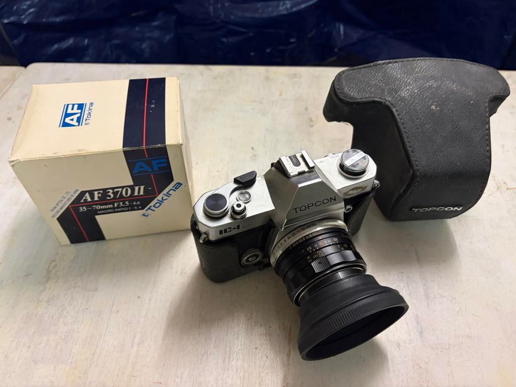 Topcon IC-1 Spiegelreflexcamera met Tokina AF 370 II lens, Ophalen, Gebruikt, Spiegelreflex, Overige Merken