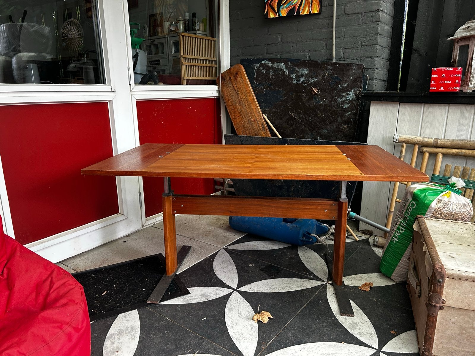 Kwalitatief goede EMU Korbellift camper caravan heftafel, Ophalen, Gebruikt