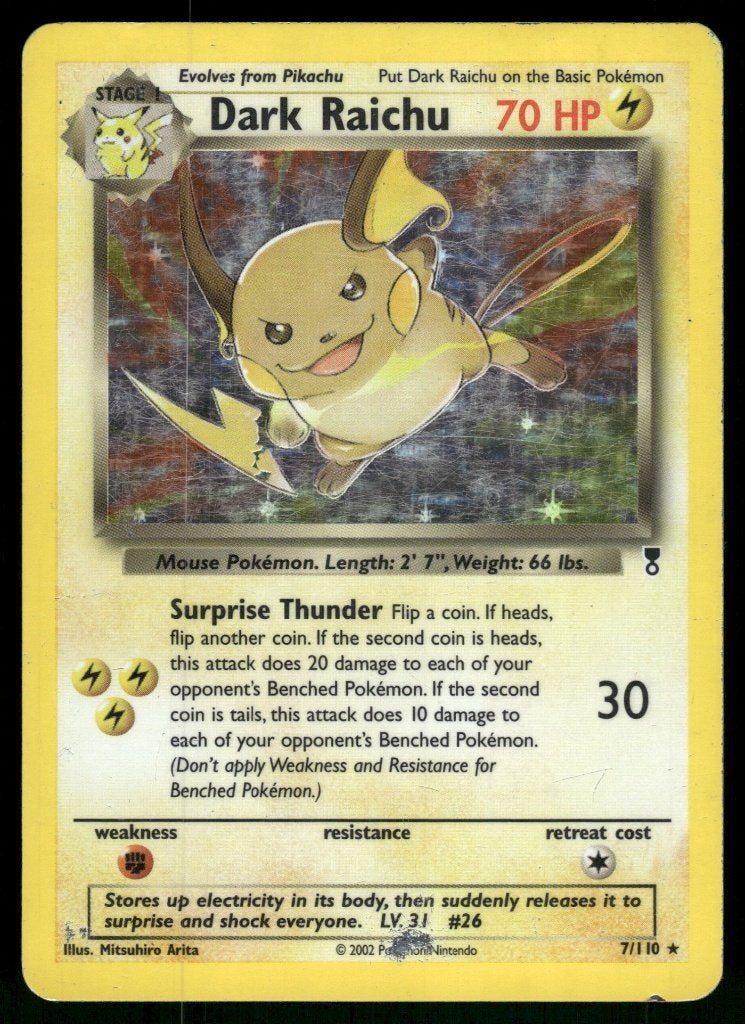 Dark Raichu 7/110 - Legendary Collection (Fair), Verzenden, Gebruikt
