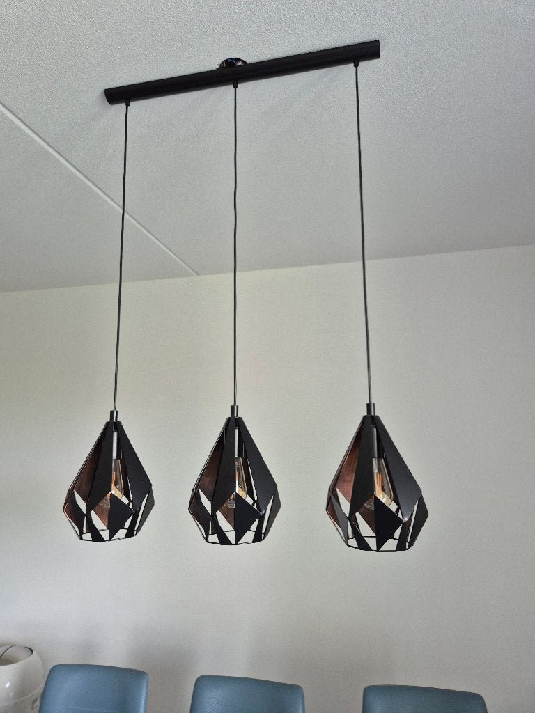 EGLO Carlton 3 Hanglamp - Dimbaar E27, Huis en Inrichting, Ophalen, Zo goed als nieuw, E27 (groot)