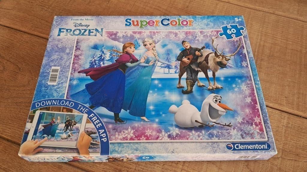Frozen puzzel 60 stukjes, Ophalen, Meer dan 50 stukjes, Zo goed als nieuw, 4 tot 6 jaar