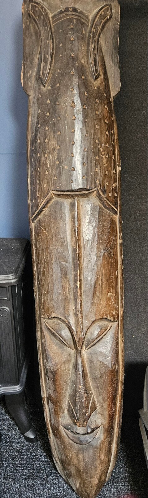 Afrikaans masker, 1 meter lang, 20 cm breed, Ophalen