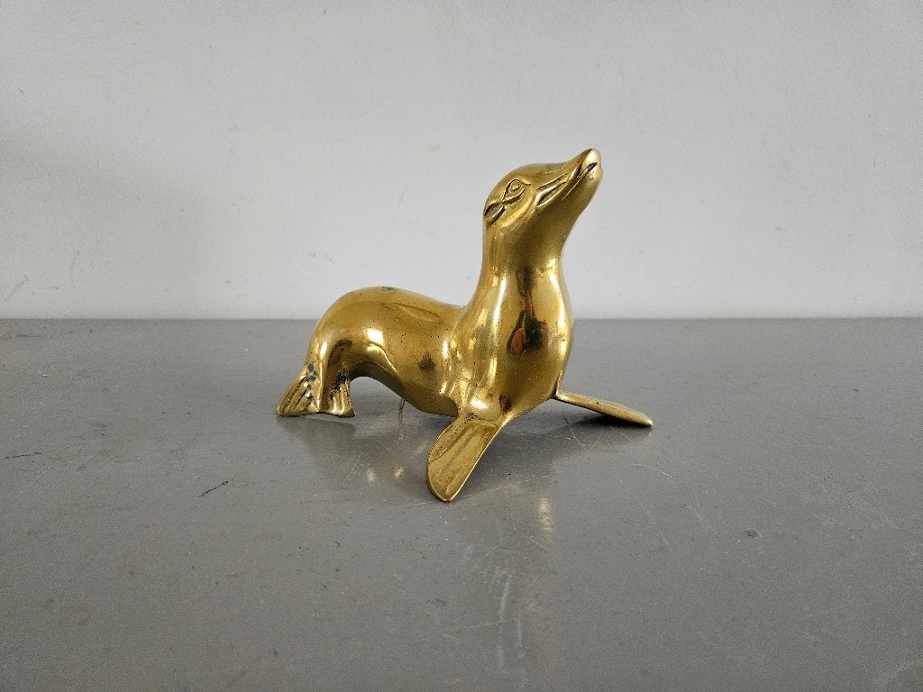 bronzen zeehond, Ophalen of Verzenden