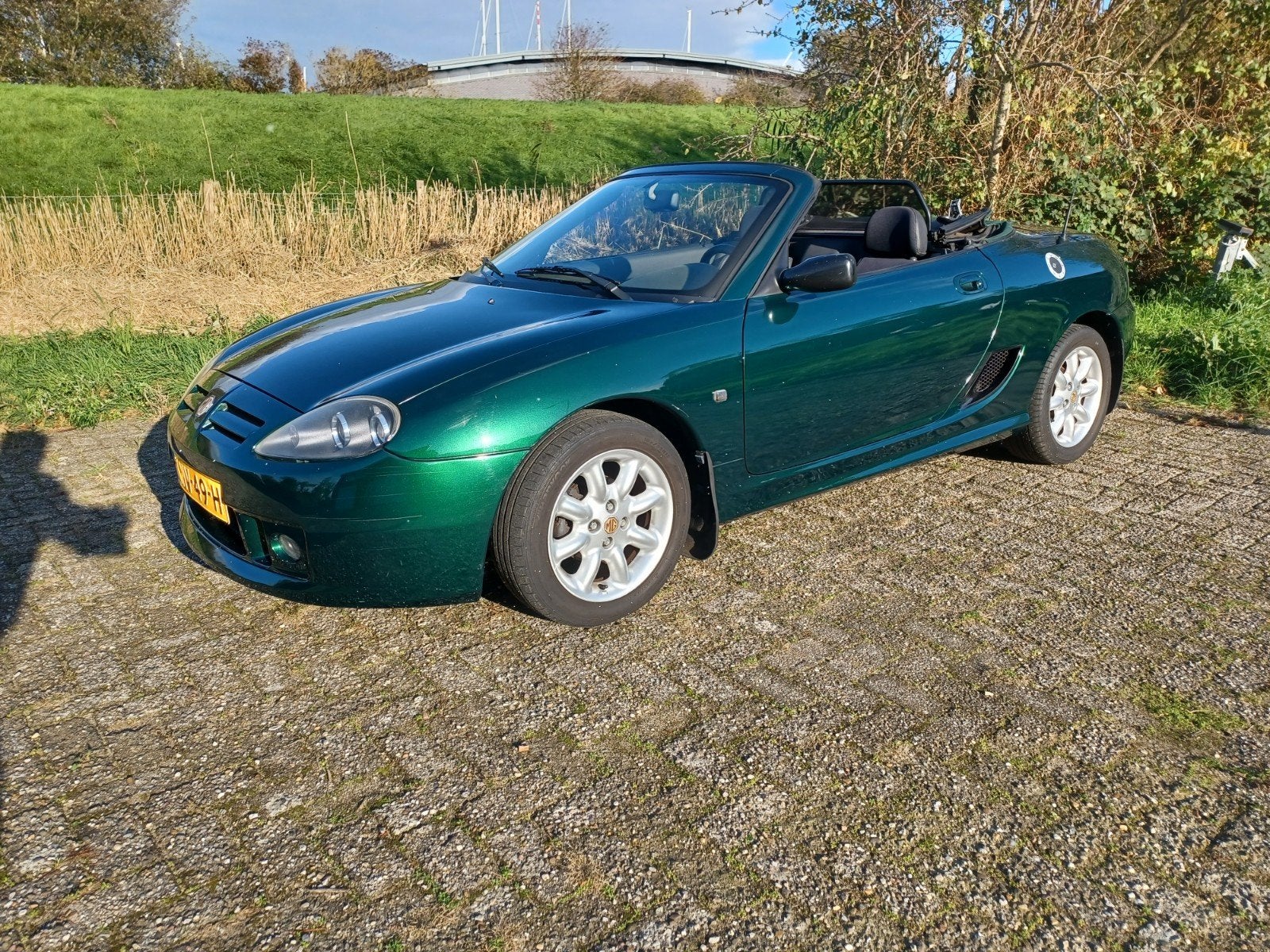 MG TF 1.6 I 115 2003 Groen, Auto's, Achterwielaandrijving, 1097 kg, 4 cilinders, Cabriolet