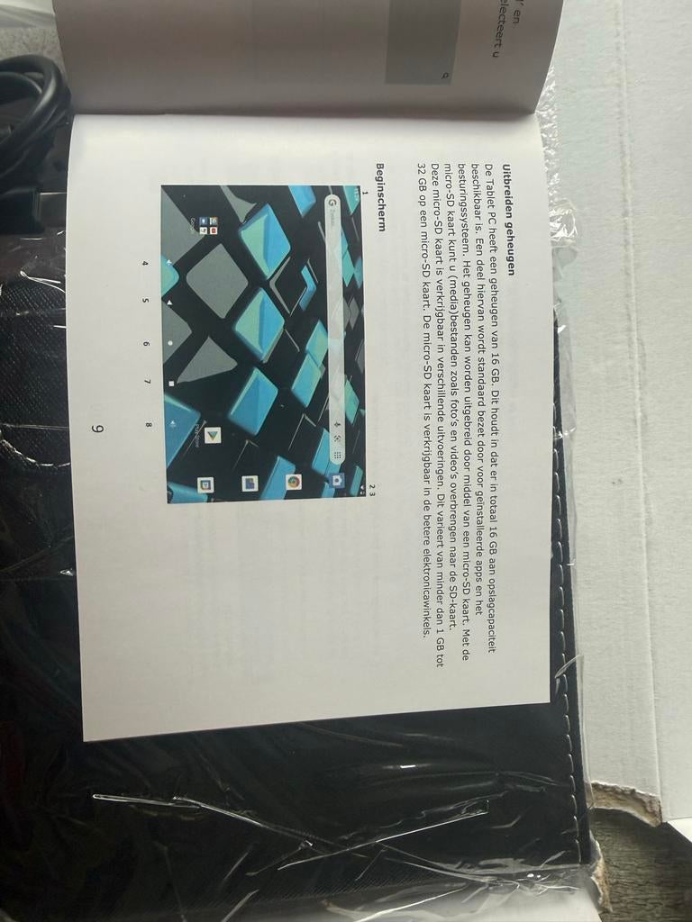 NHA Tablet met hoesje en toetsenbord, Computers en Software, Android Tablets, 10 inch, Ophalen of Verzenden, Zo goed als nieuw