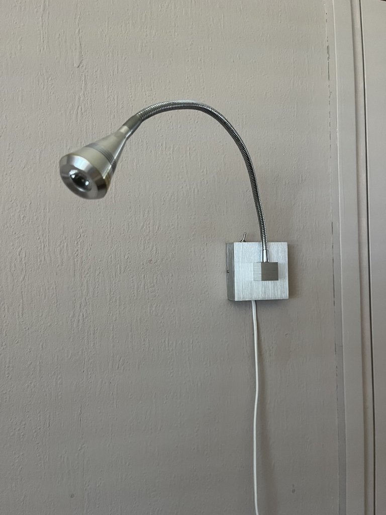 wandlampje, Huis en Inrichting, Ophalen, LED, Zilver, Leeslamp