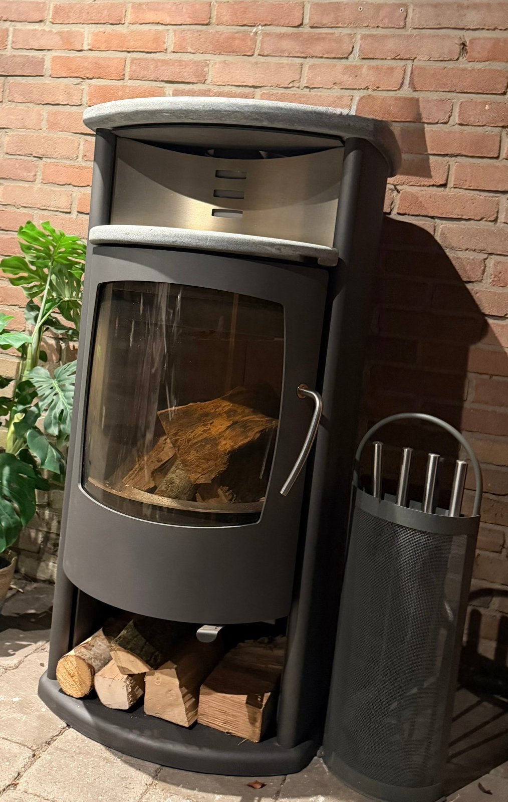 Fantastische 🔥ATTIKA Bora🪵 speksteen houtkachel Luxe &ZGAN, Huis en Inrichting, Ophalen, Houtkachel, Zo goed als nieuw, Vrijstaand