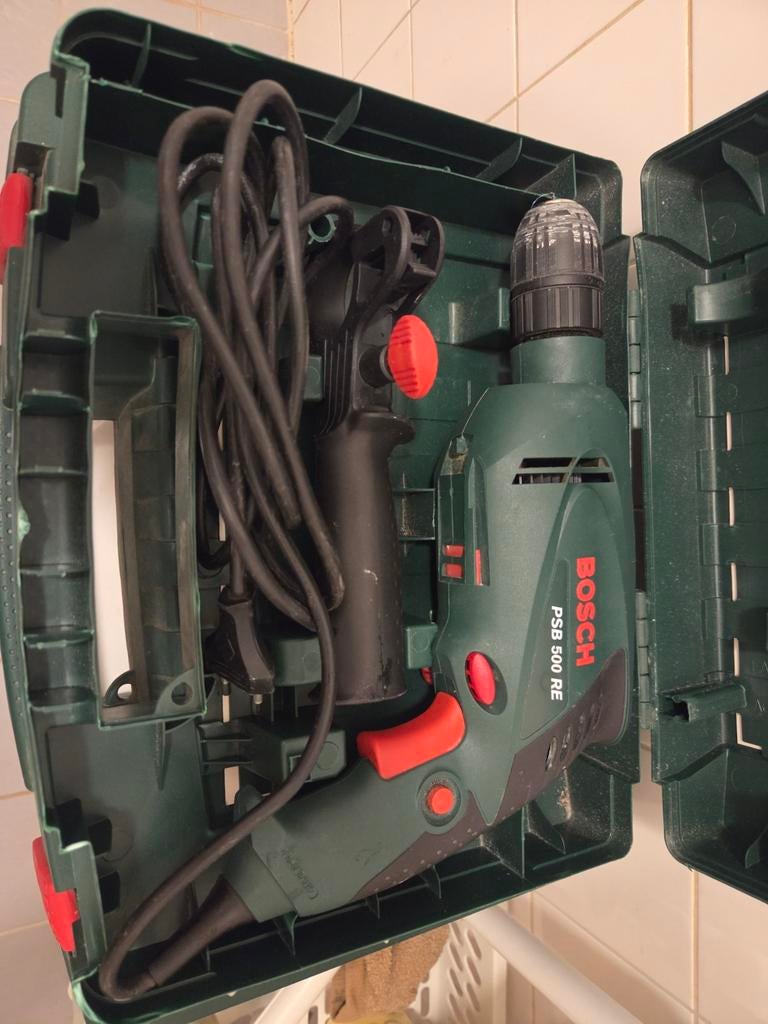 Bosch PSB 500 RE boormachine, Doe-het-zelf en Verbouw, Gereedschap | Boormachines, Ophalen of Verzenden