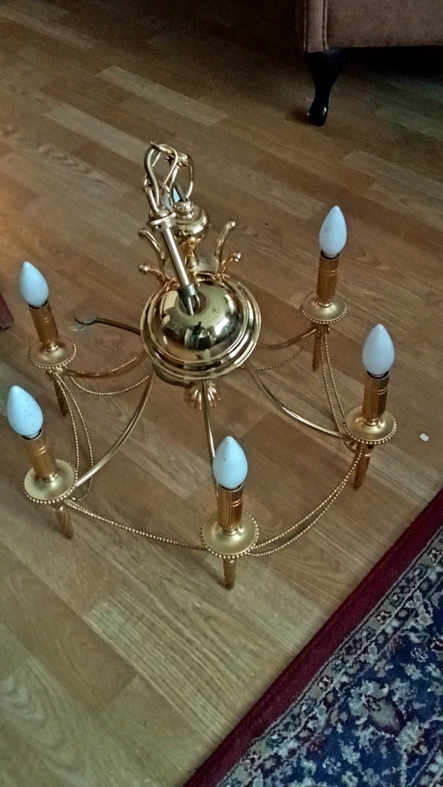 Hollywood Regency hanglamp, Ophalen
