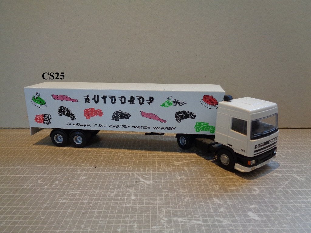 lion daf 95 sc auto drop, Ophalen of Verzenden, Zo goed als nieuw, Bus of Vrachtwagen, Lion Toys