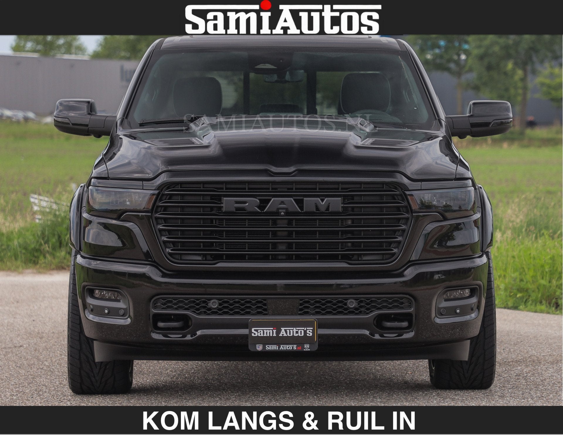 Dodge Ram BOM VOL | Night Premium | Full Option | De Meest L, Automaat, Met garantie (alle), Zwart, Leder